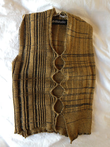 Ribbed Hook & Eye Vest