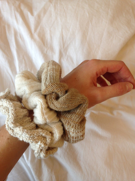 Large Knitted Scrunchie